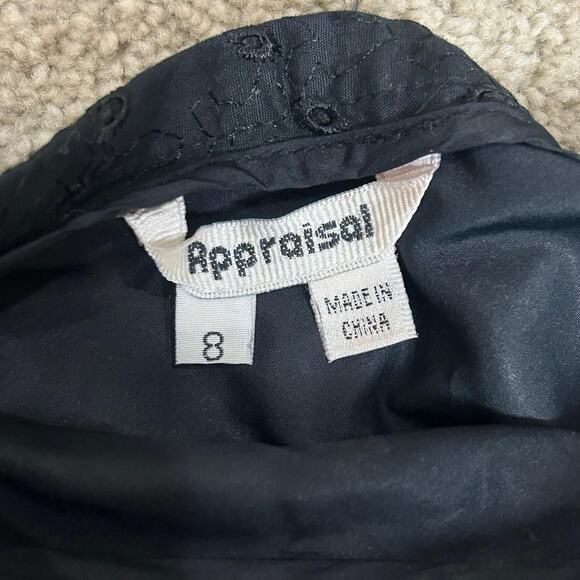 Appraisal Women’s Floral Eyelet Maxi Skirt Size 8 Asymmetrical Patchwork Boho - Picture 3 of 6